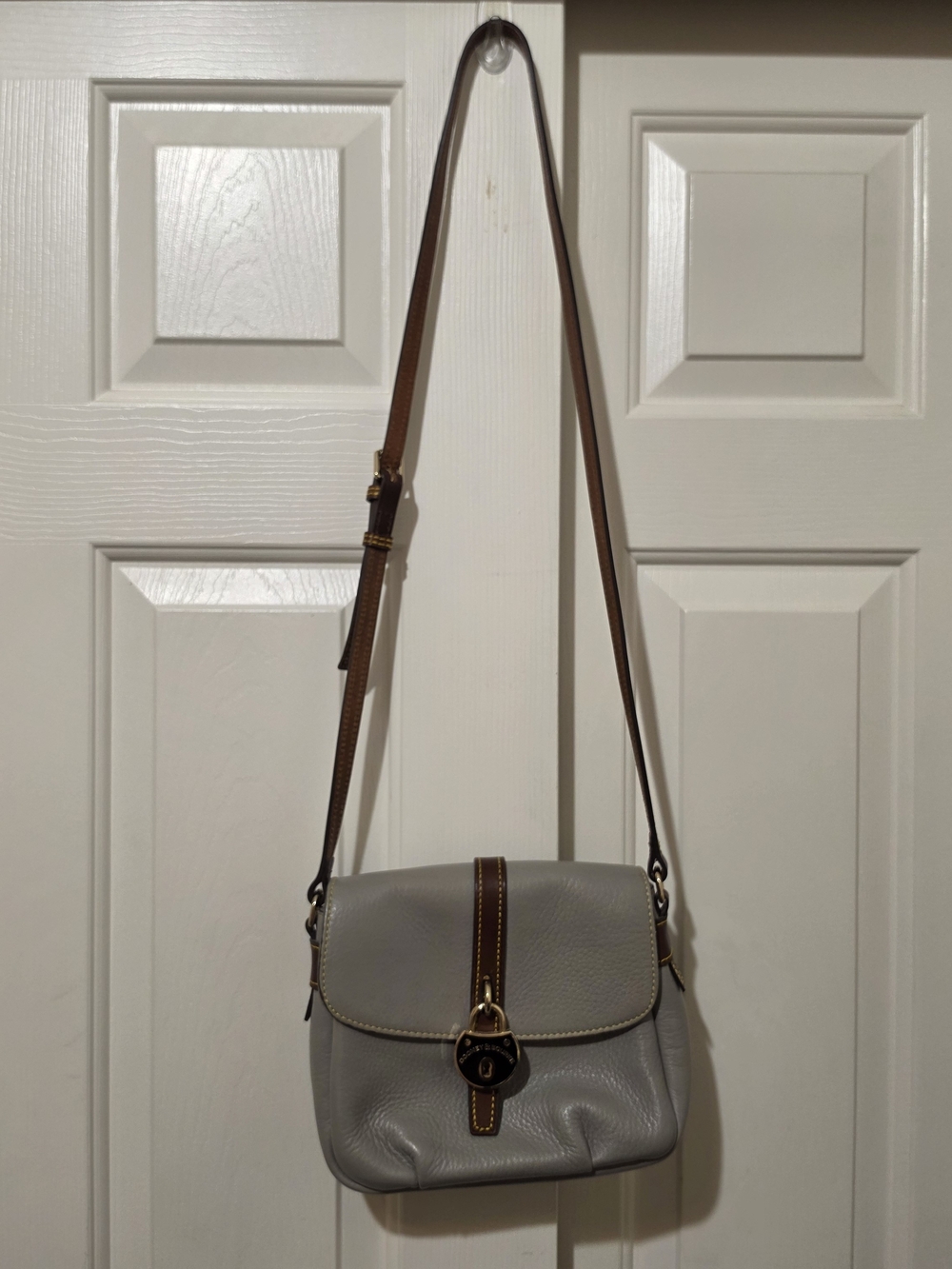 Dooney And Bourke Light Gray Samba Crossbody